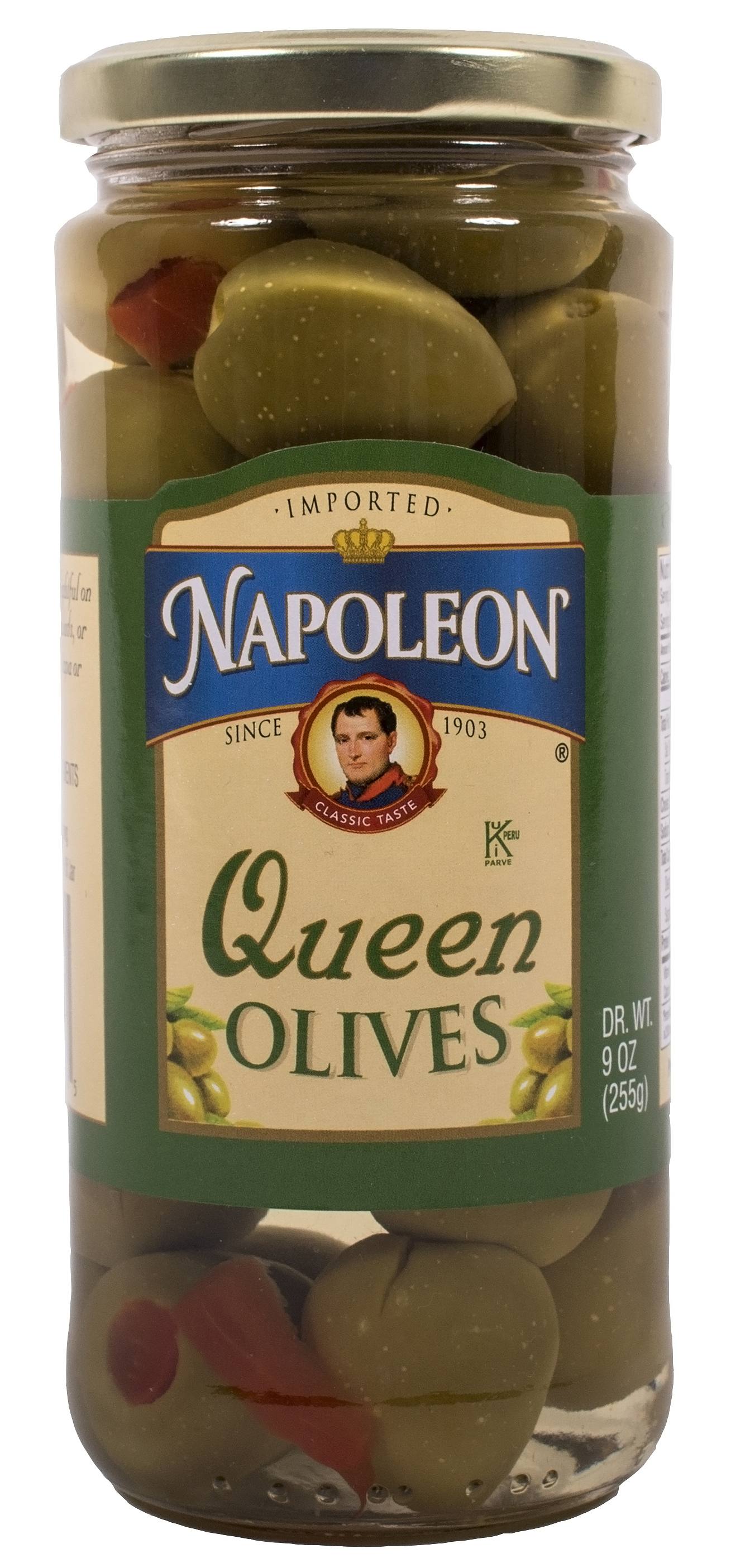 Pimiento Stuffed Queen Olives 9oz The Napoleon Co.