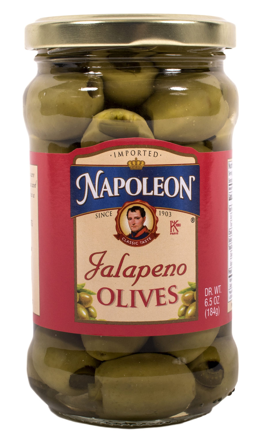 Jalapeno Stuffed Olives 6.5oz The Napoleon Co.