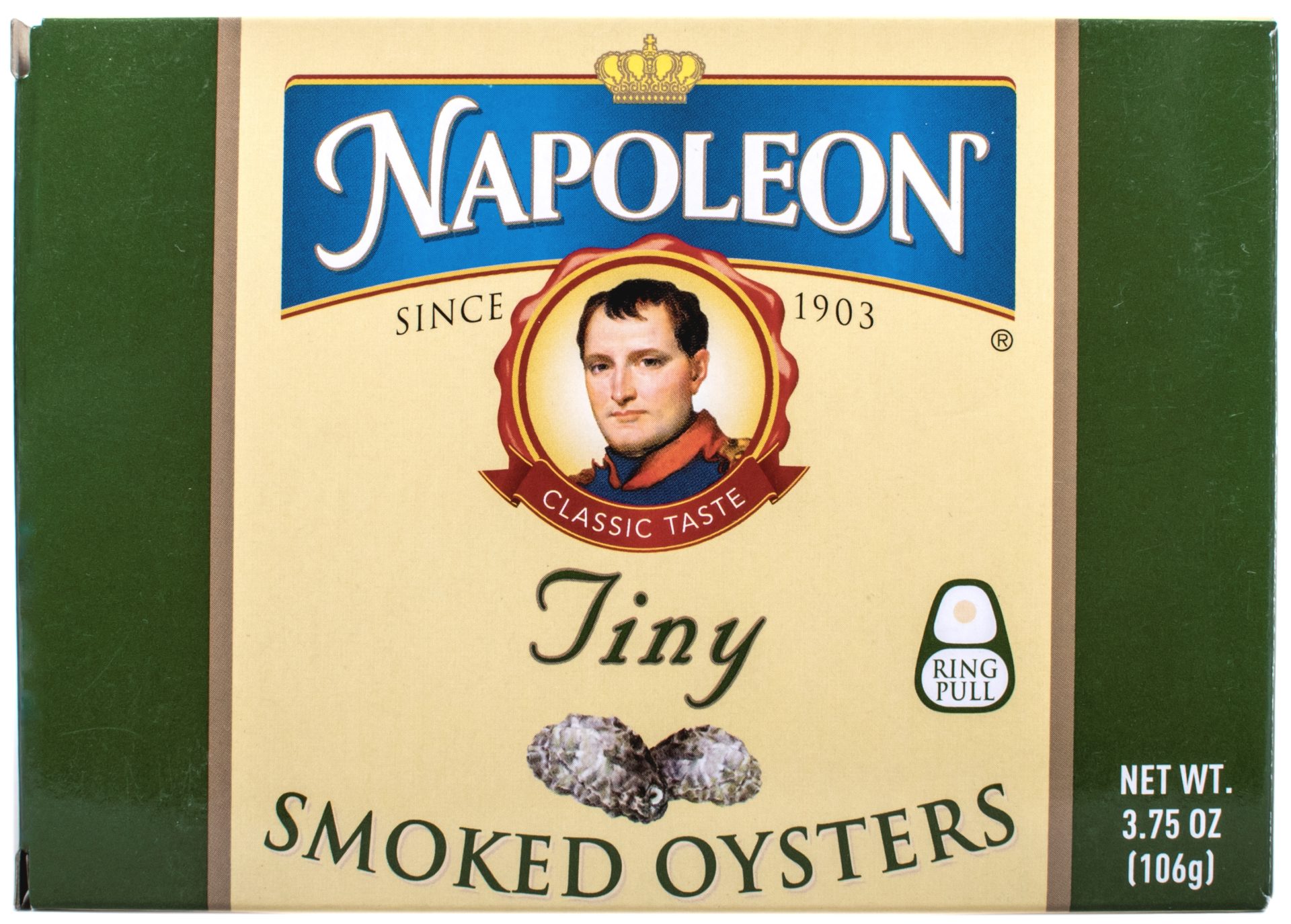 Tiny Smoked Oysters 3.75oz The Napoleon Co.