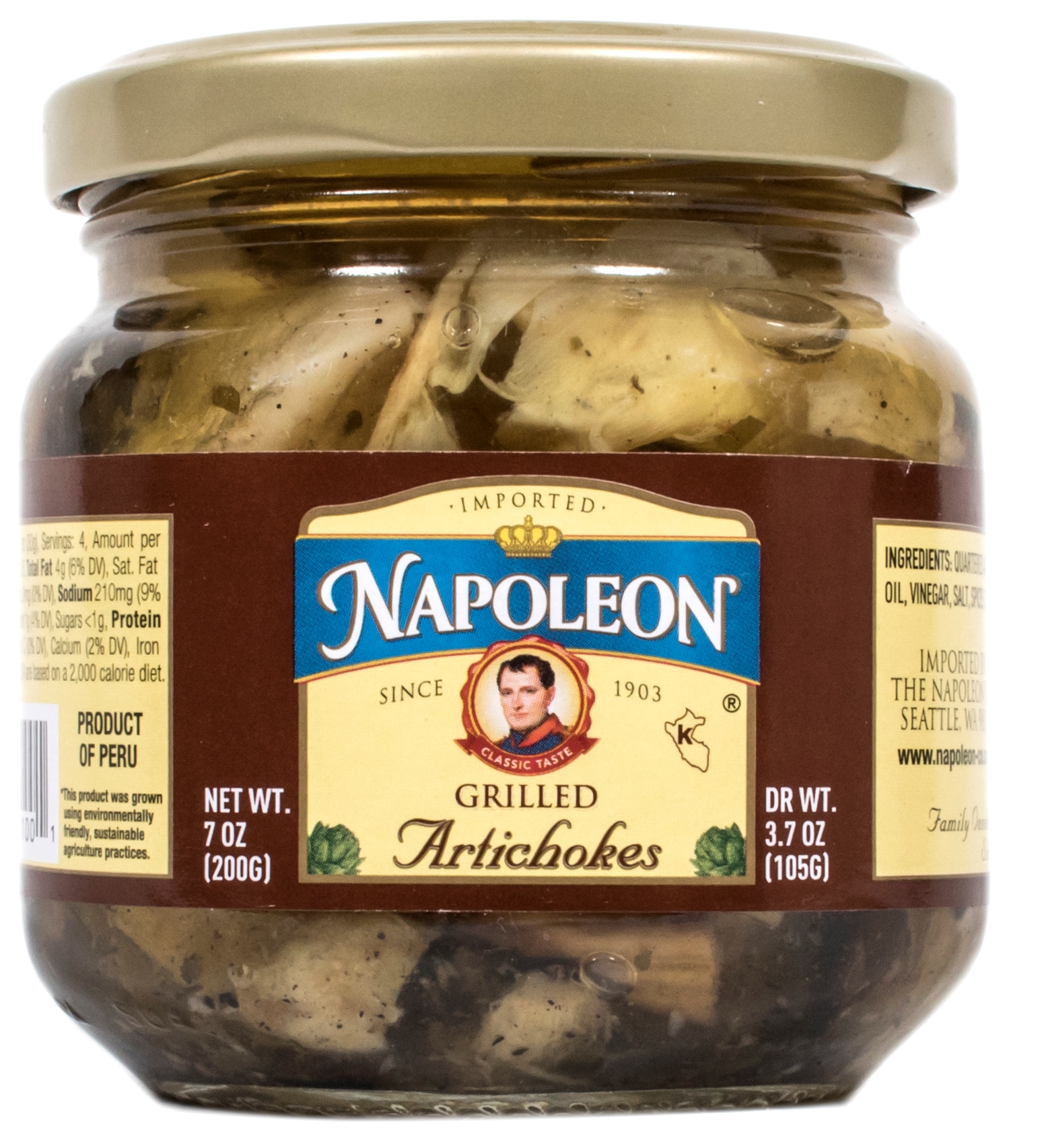 Grilled Marinated Artichokes 7oz The Napoleon Co.