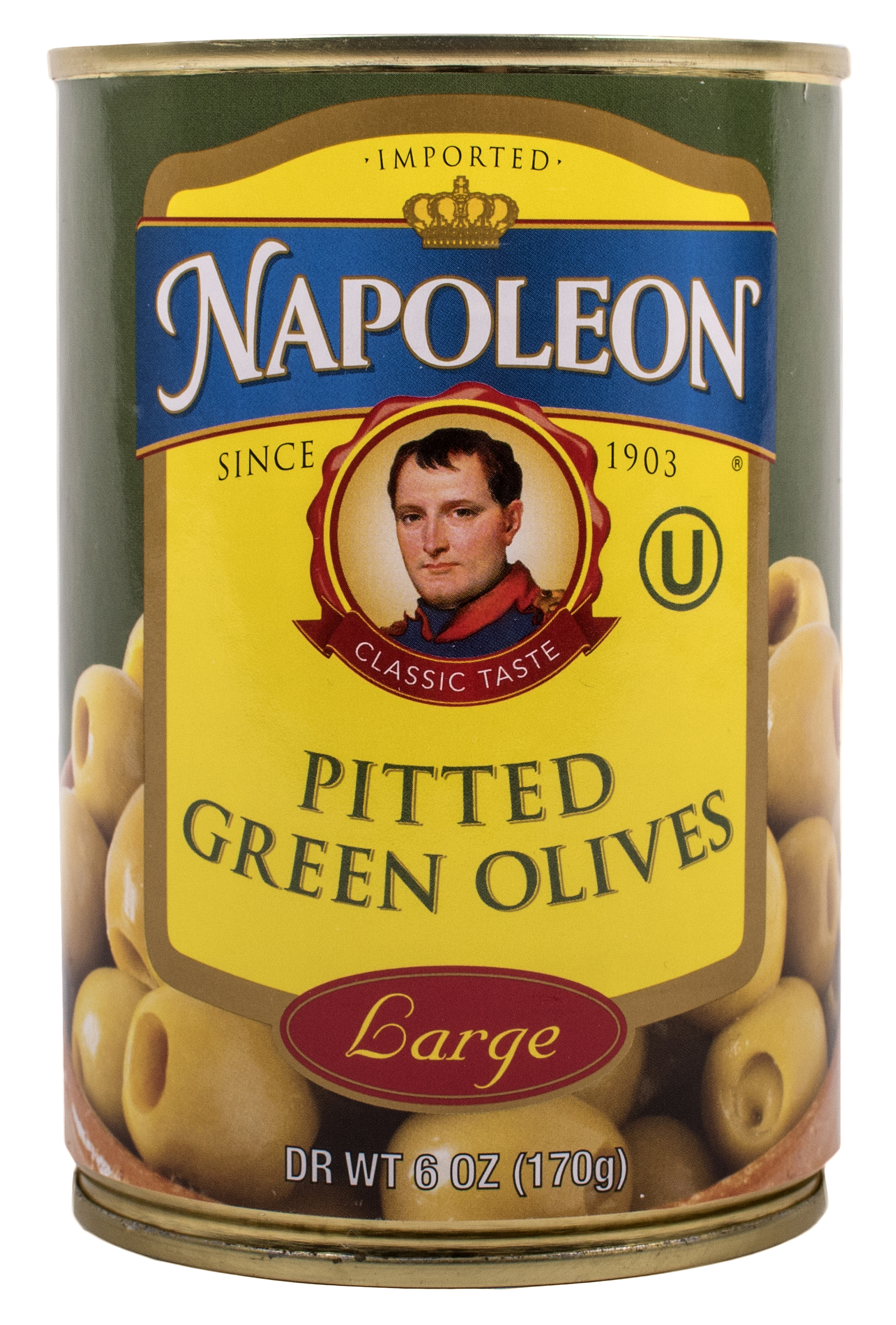 Pitted Green Olives 6oz - The Napoleon Co.